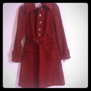 Red, Laundry wool jacket.